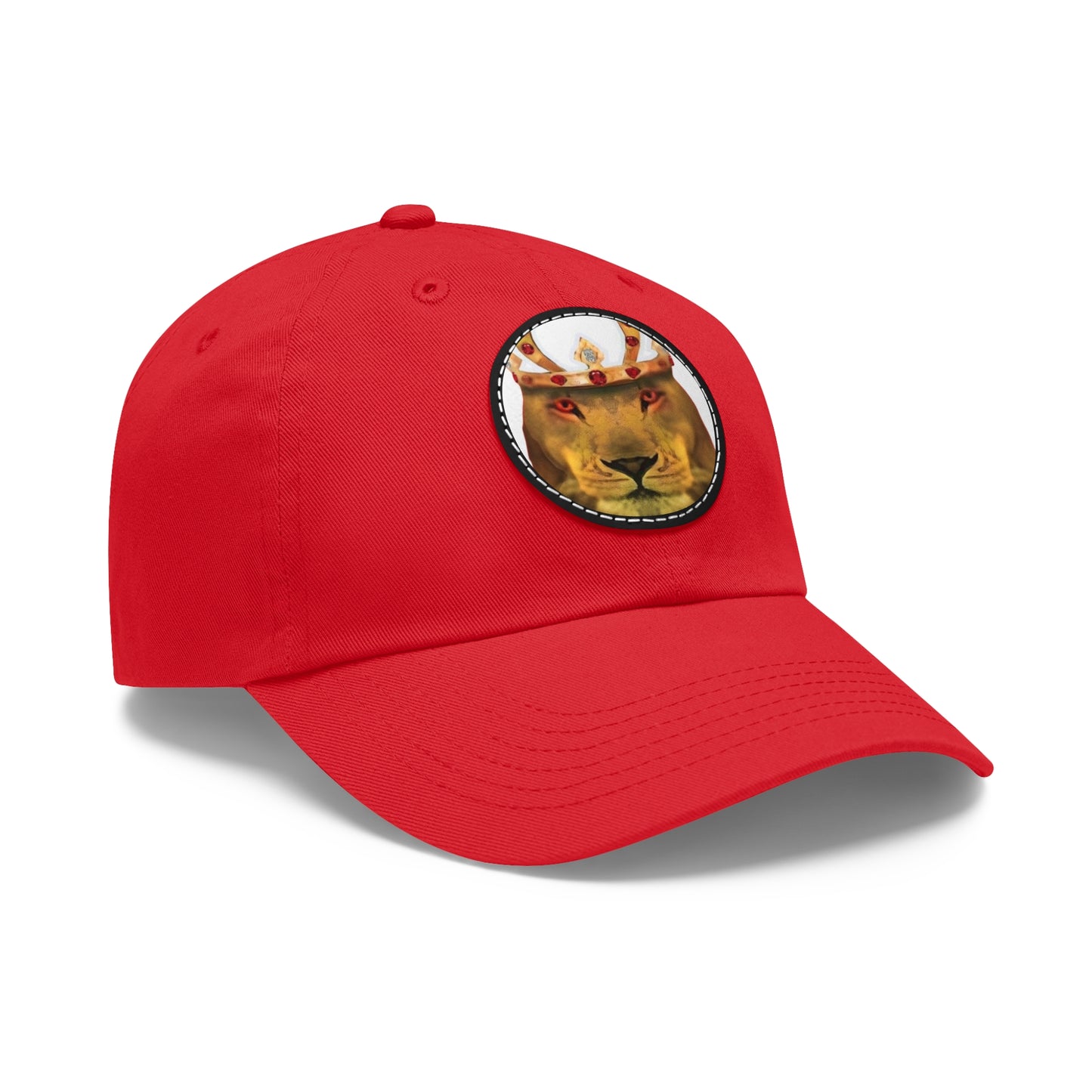 Copy of Dad Hat with Leather Patch (Round)