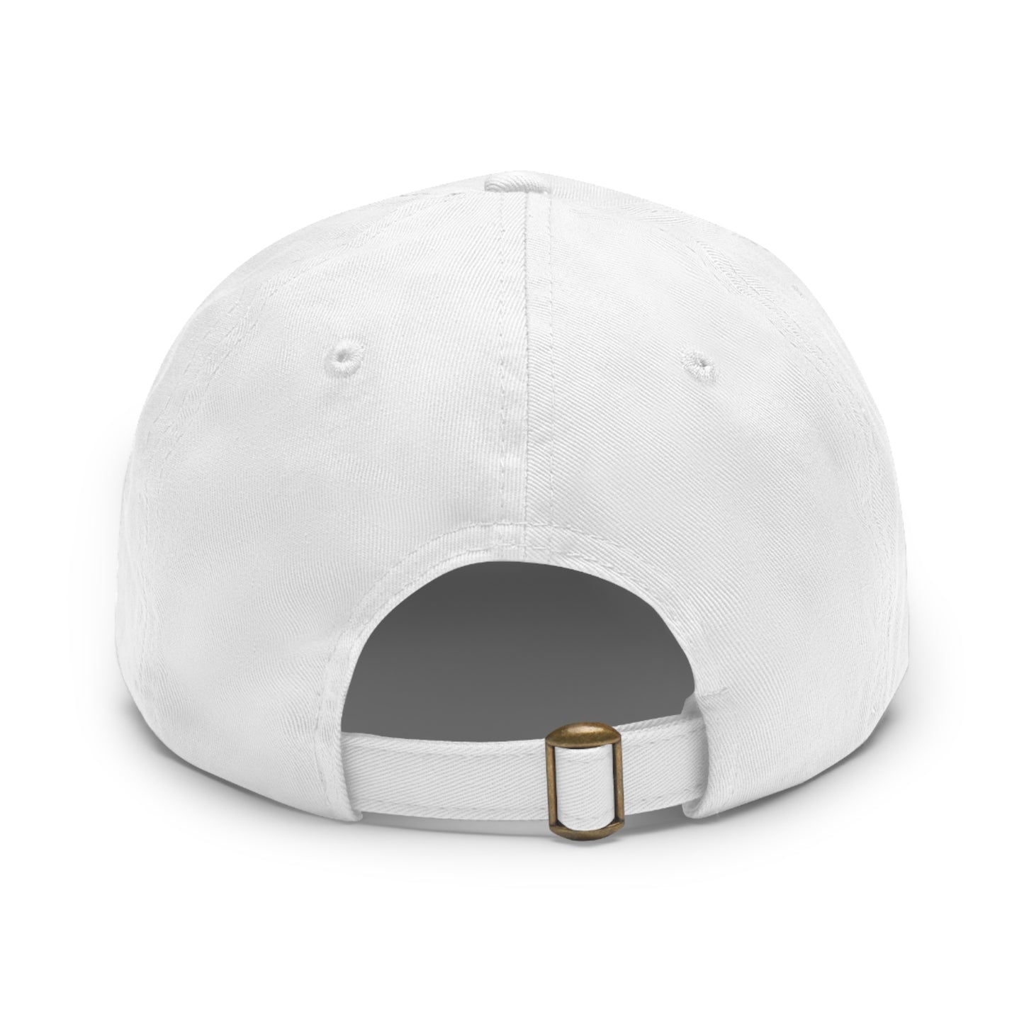 Copy of Dad Hat with Leather Patch (Round)