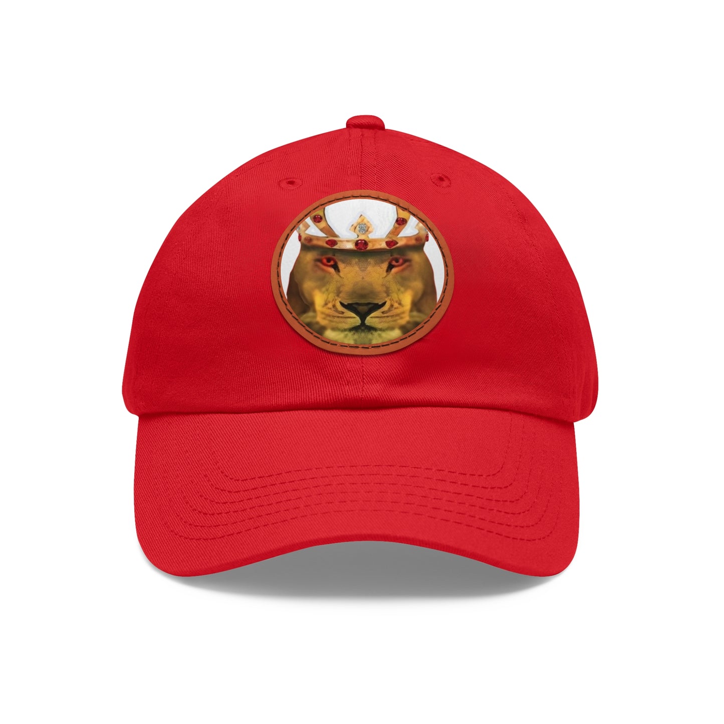 Copy of Dad Hat with Leather Patch (Round)