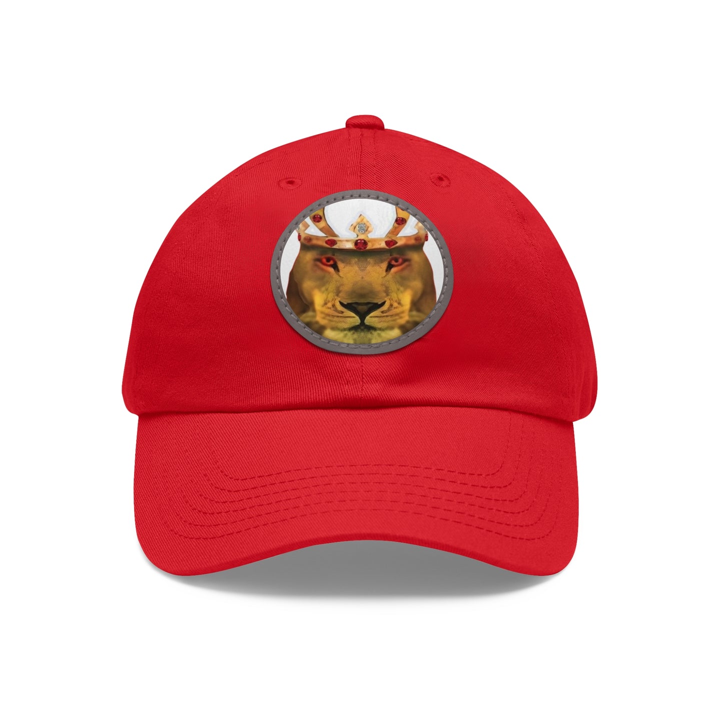 Copy of Dad Hat with Leather Patch (Round)