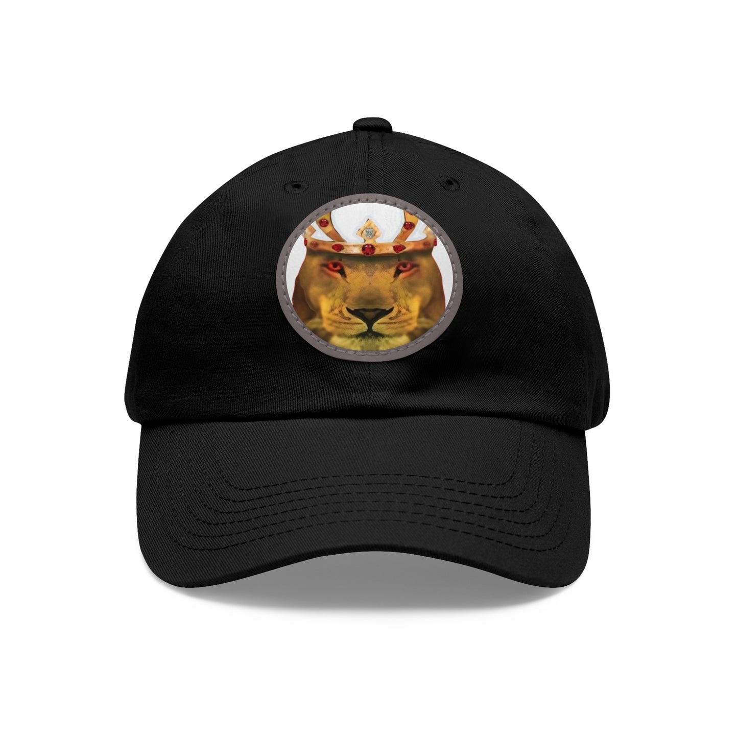 Copy of Dad Hat with Leather Patch (Round)