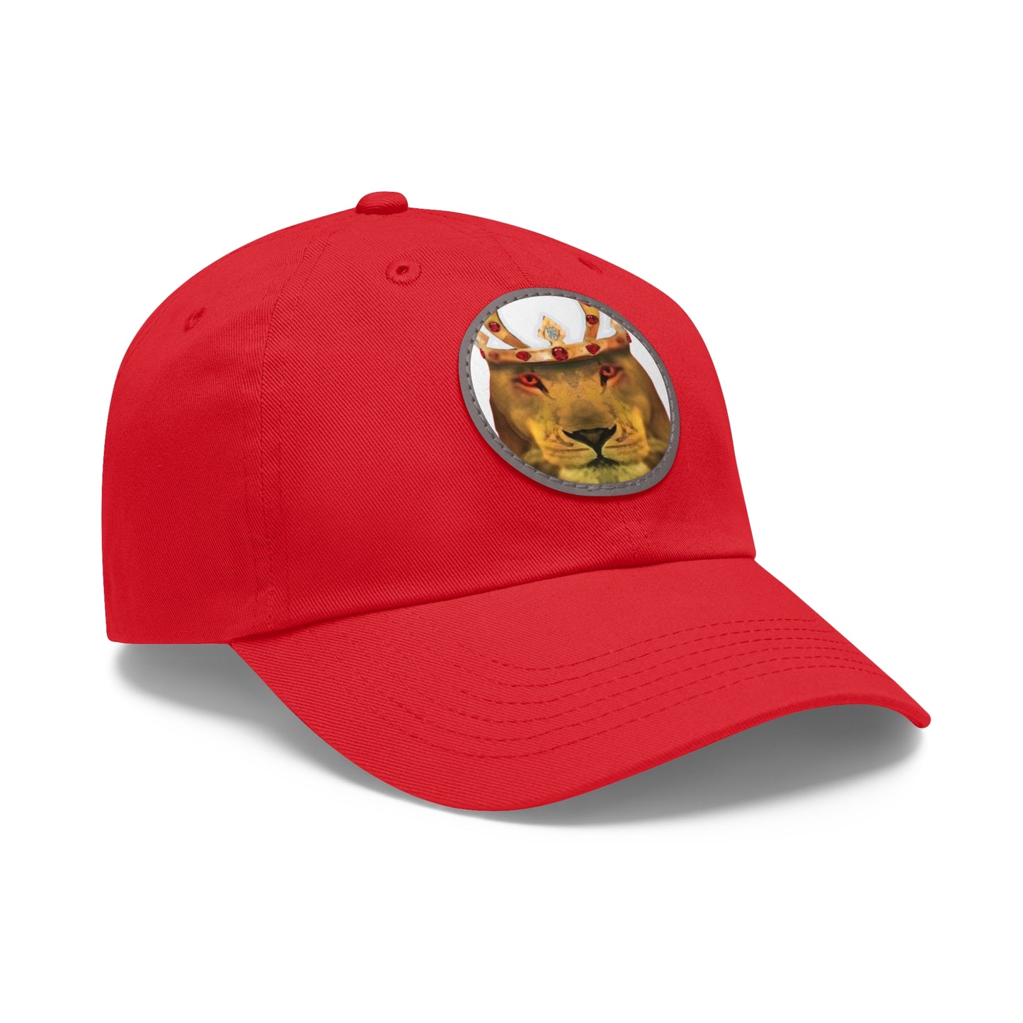 Copy of Dad Hat with Leather Patch (Round)