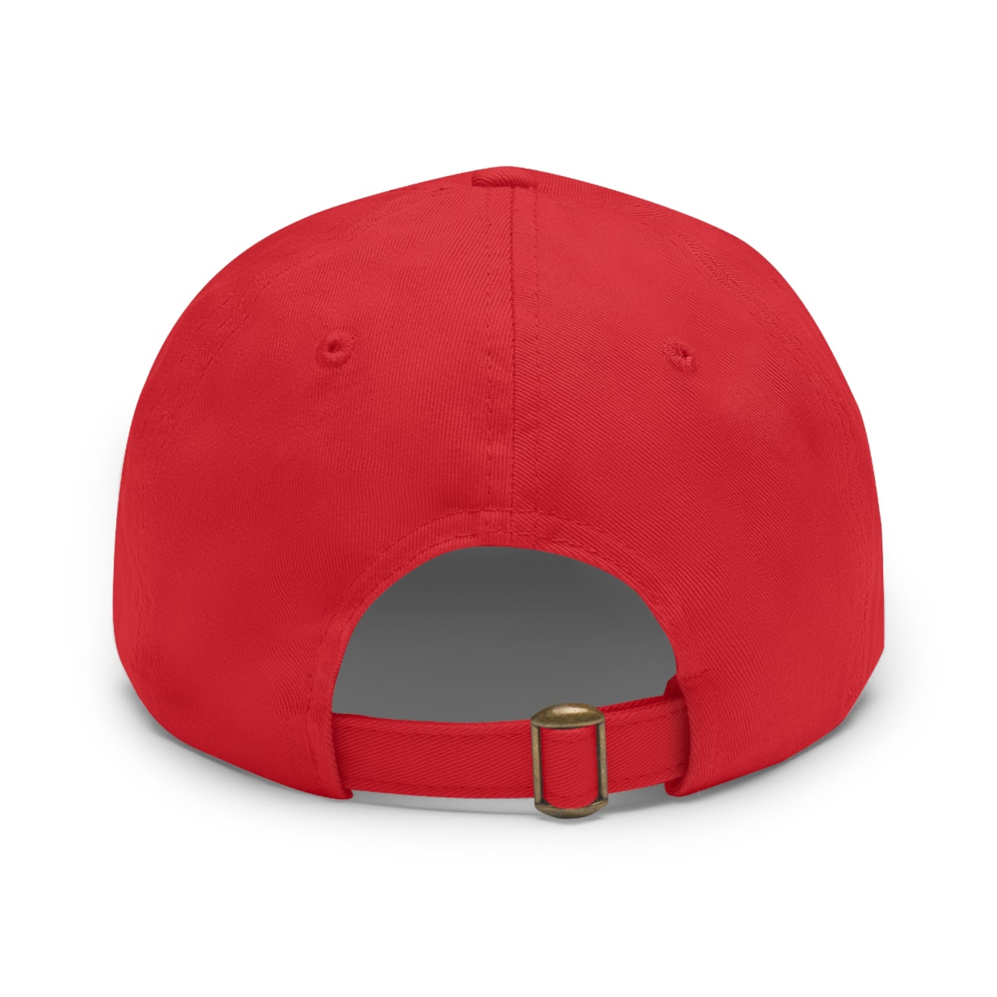 Copy of Dad Hat with Leather Patch (Round)