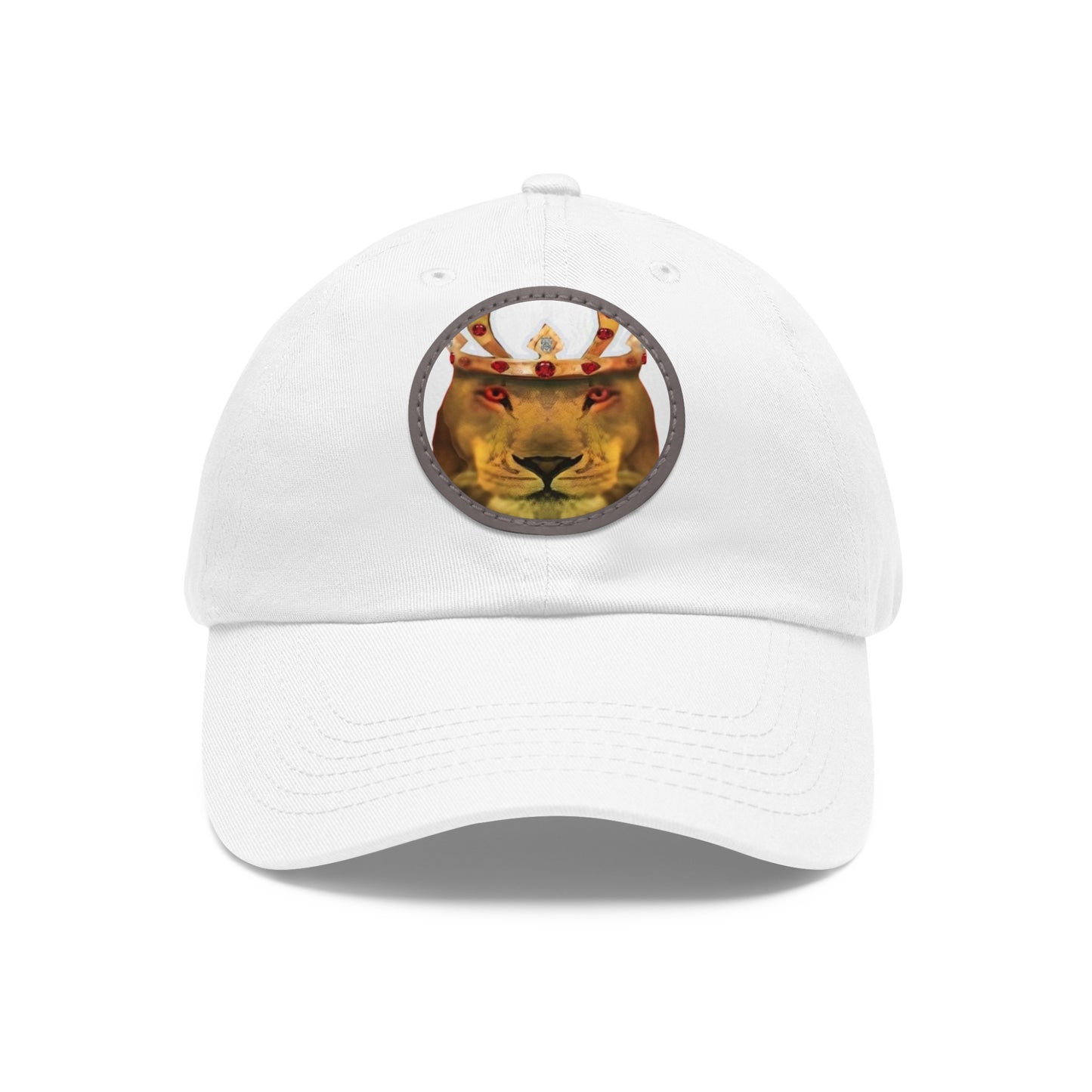 Copy of Dad Hat with Leather Patch (Round)