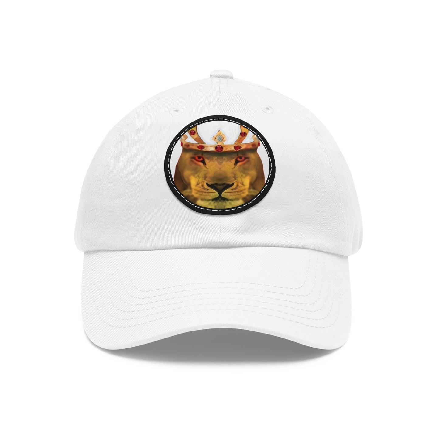 Copy of Dad Hat with Leather Patch (Round)
