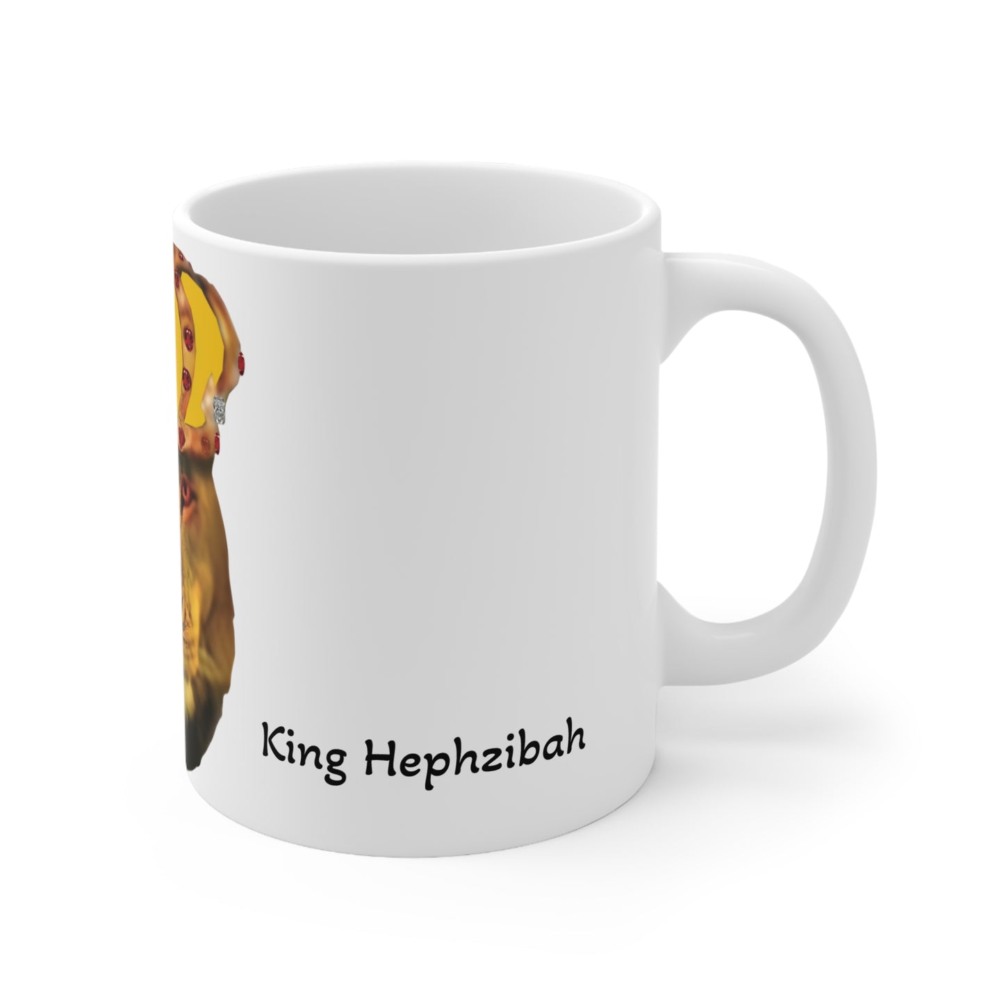 Mug Lion with Red Eye Crown Design 11oz