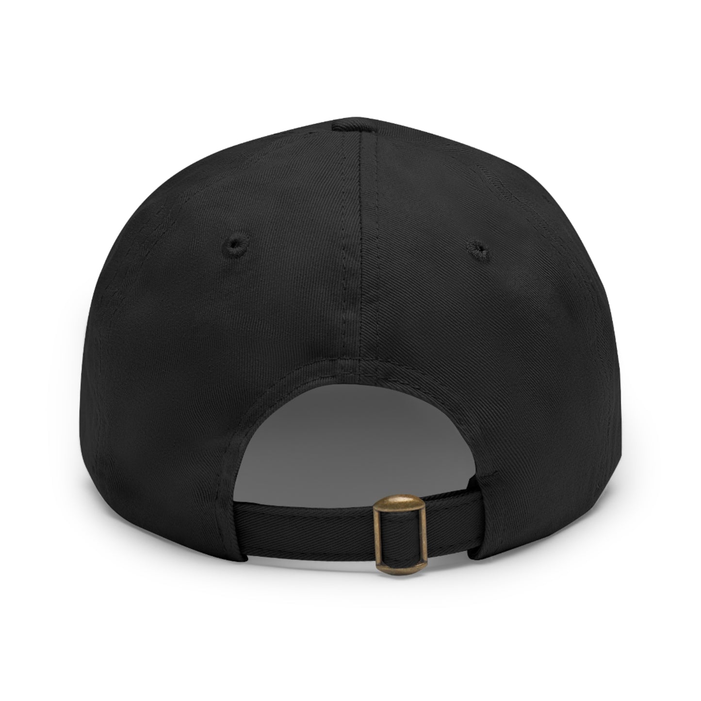 Copy of Dad Hat with Leather Patch (Round)