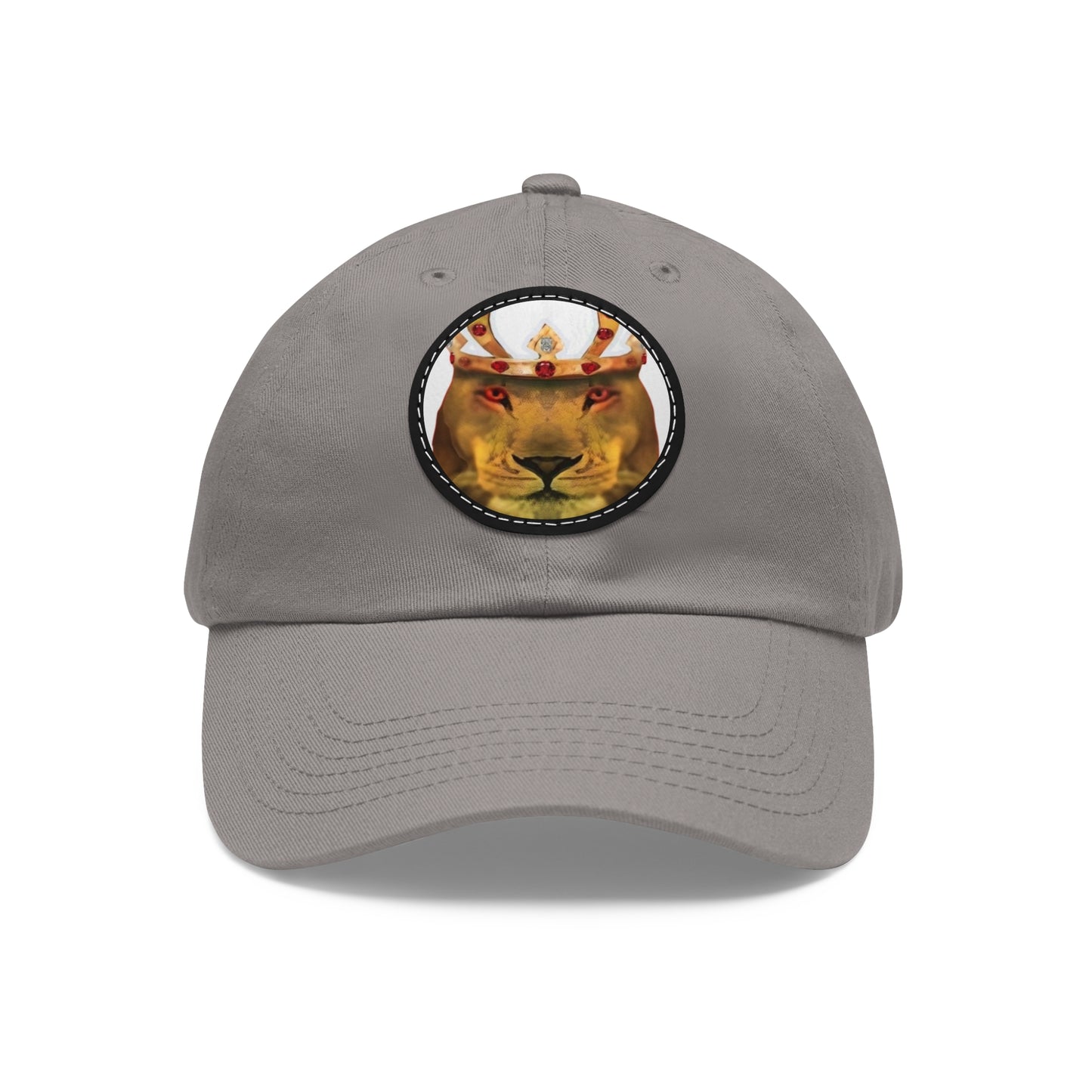 Copy of Dad Hat with Leather Patch (Round)