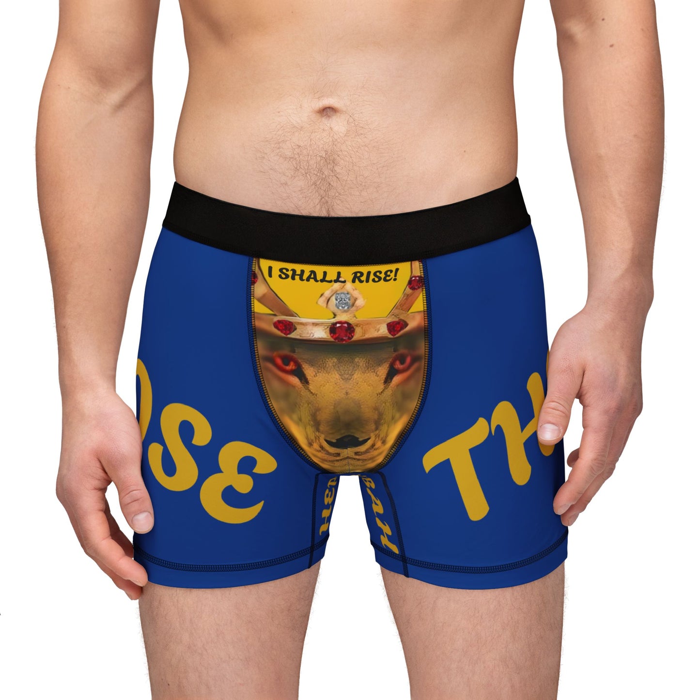 Bold Graphic Men's Boxers - 'I Shall Rise' & 'Lion is Lord'